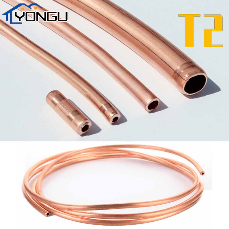 Copper Wire Roll - 1-10M Soft Copper Tube Coil 99.9%