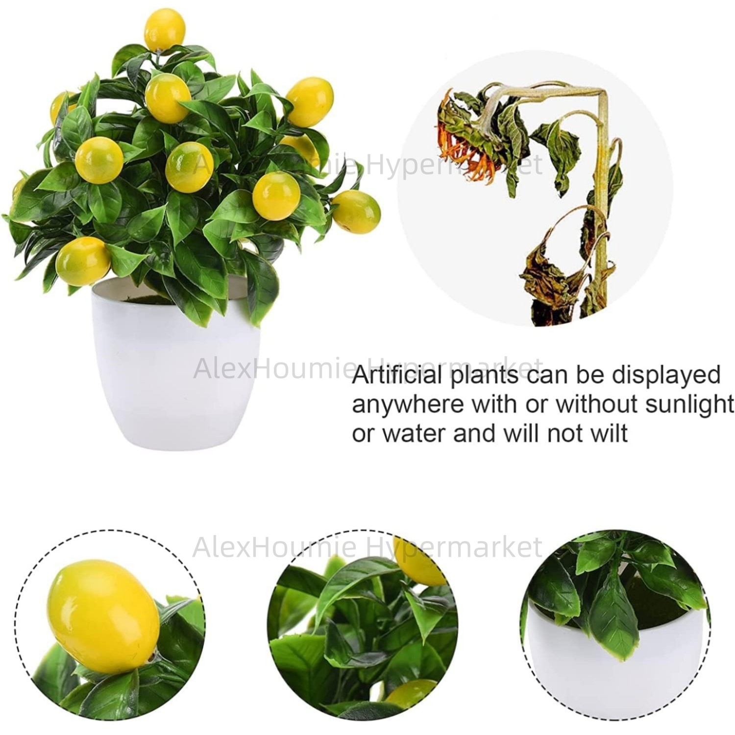 Fake Lemon Tree Small Artifici - Bonsai Garden Sushi recension och pris