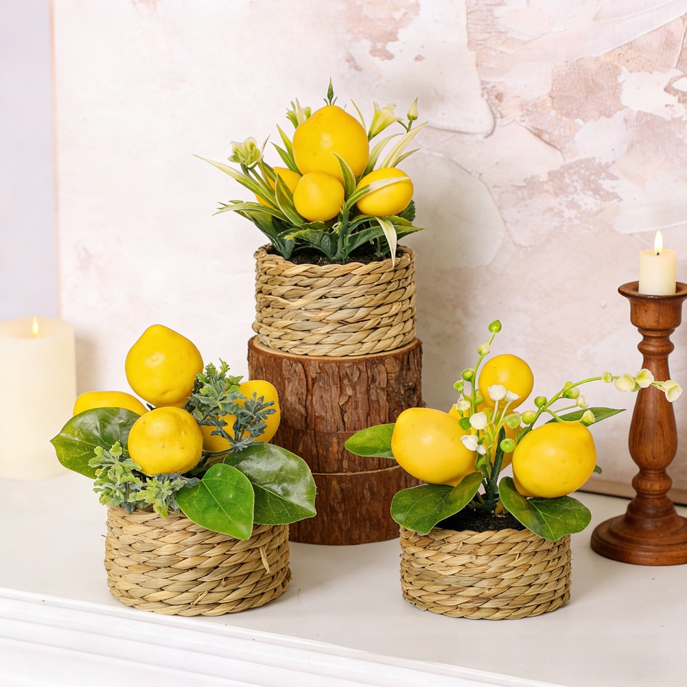 Realistic Artificial Lemon Tre - Bonsai Garden Sushi recension och pris