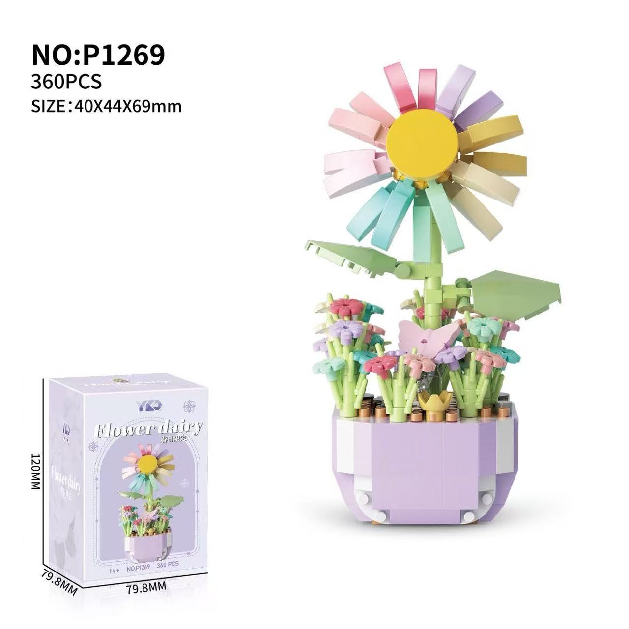 Mini Potted Flowers Building B - Bonsai Garden Lego recension och pris