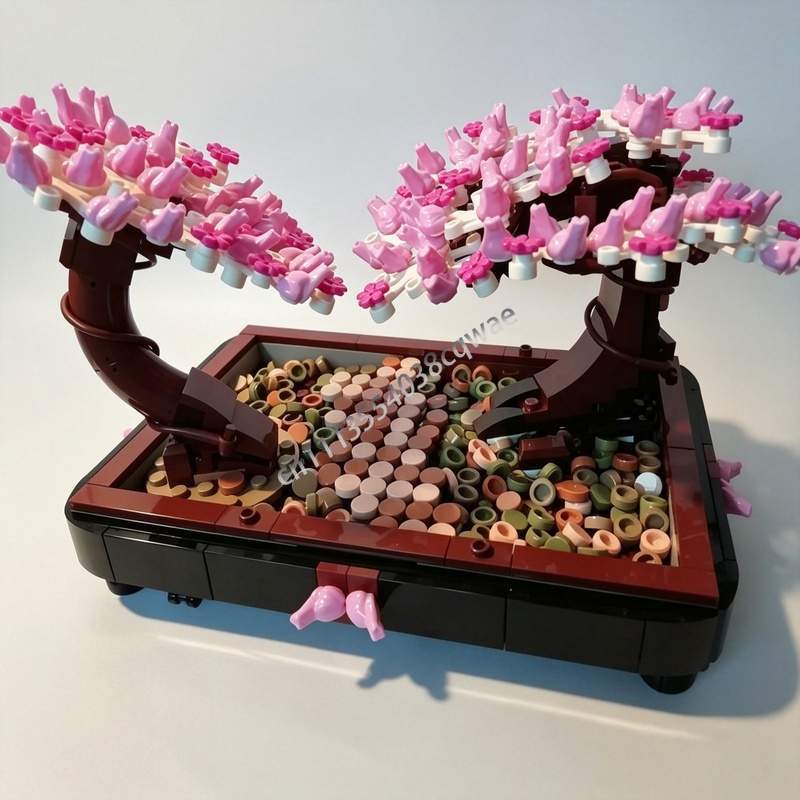673PCS Bonsai Park Cherry Blos - Bonsai Garden Lego recension och pris