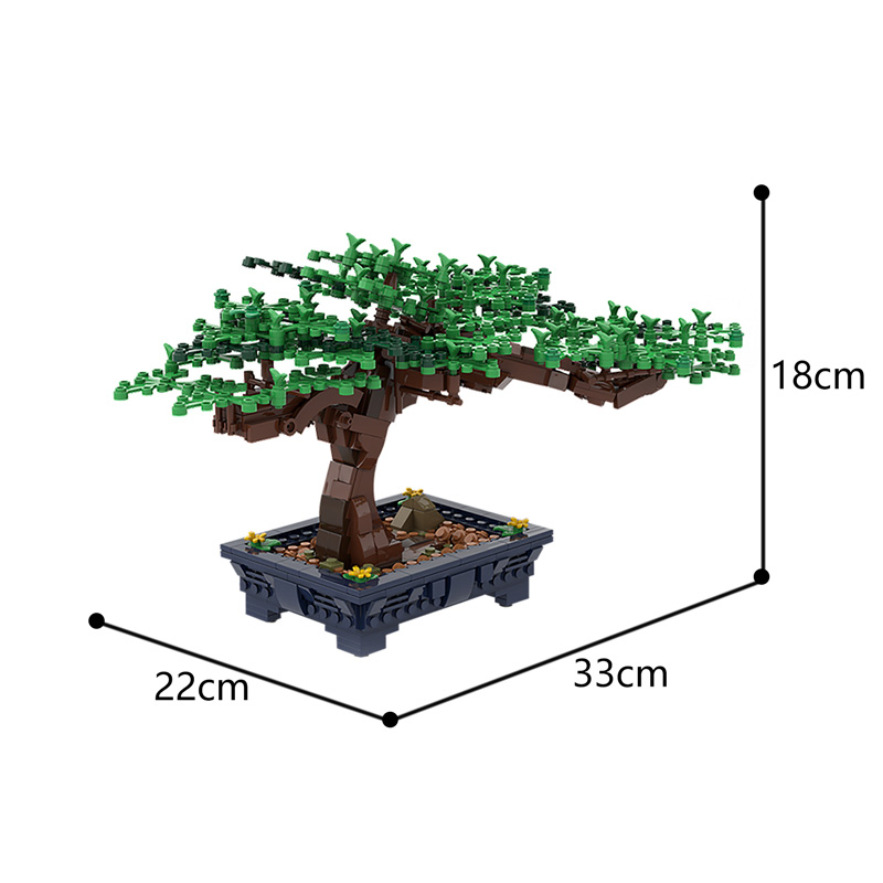 New Bonsai Tree Green Bush Flo - Bonsai Garden Lego recension och pris