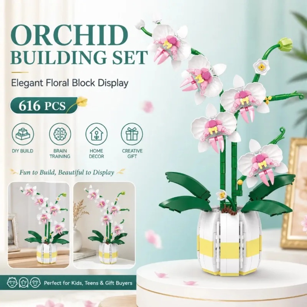 Orchid Building Blocks Flowers - Bonsai Garden Lego recension och pris