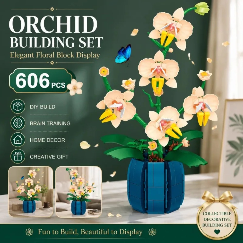 Orchid Building Blocks Flowers - Bonsai Garden Lego recension och pris