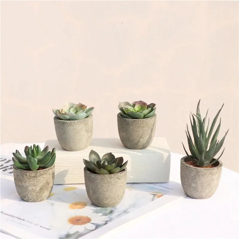 Mini Artificial Aloe Plants Bo - Bonsai Garden Sushi recension och pris