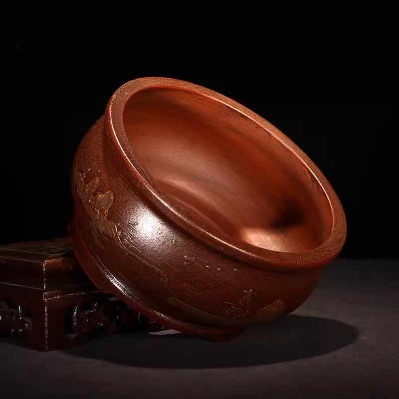 Round Circle Bonsai Vase, Purp - Bonsai Garden With Sand recension och pris