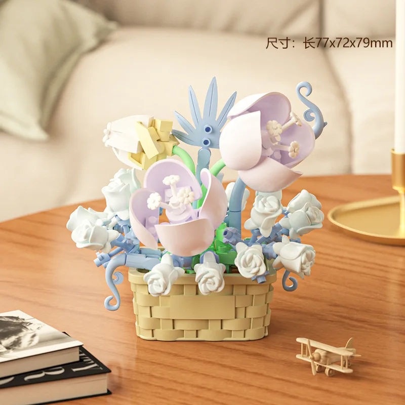 DIY MOC Potted Rose Sunflower  - Bonsai Garden Lego recension och pris