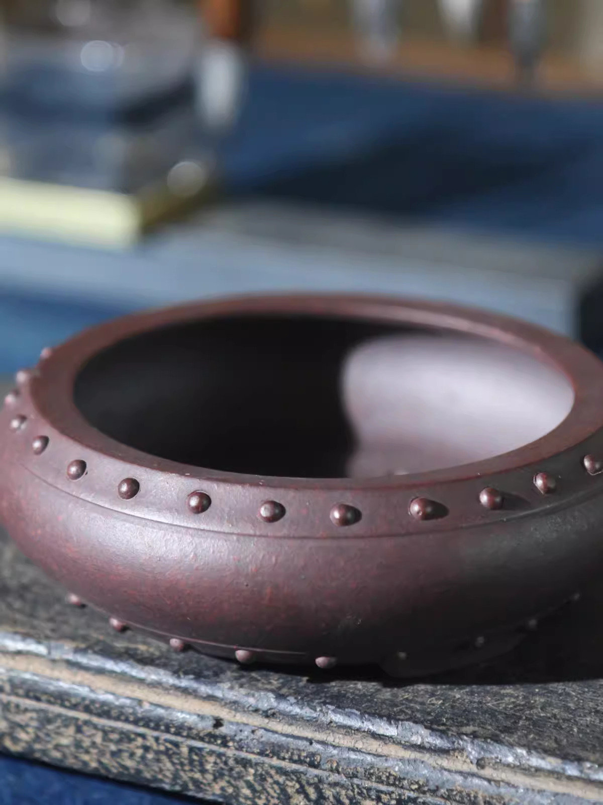 Ceramic Circle Bonsai Pot, Mad - Bonsai Garden With Sand recension och pris