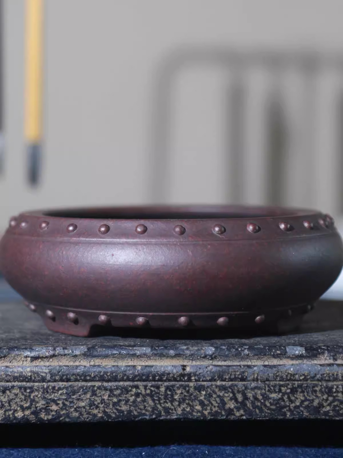 Ceramic Circle Bonsai Pot, Mad - Bonsai Garden With Sand recension och pris