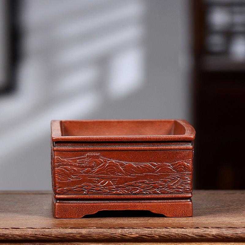 Purple Sand Bonsai Pot, Chines - Bonsai Garden With Sand recension och pris