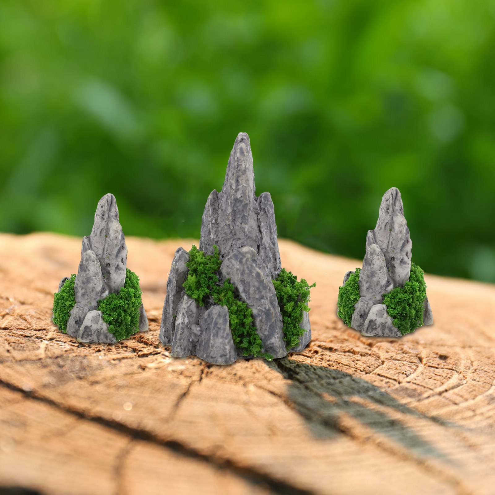 8Pcs Miniature Resin Rockery D - Bonsai Garden With Sand recension och pris