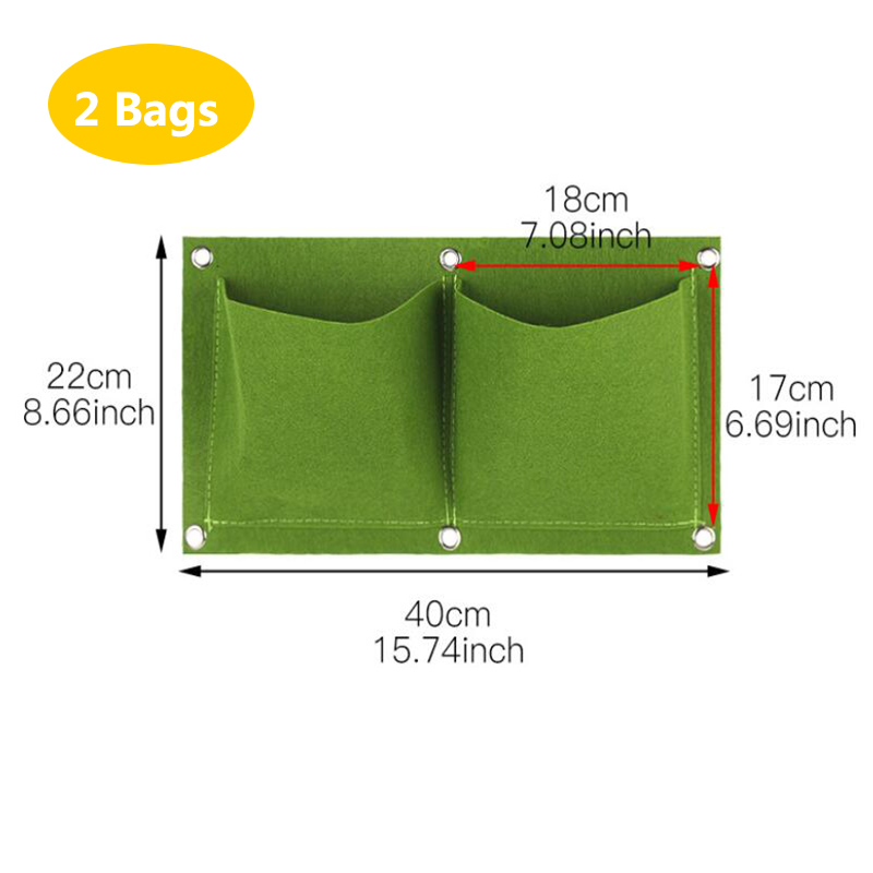 Wall Hanging Planting Bags Poc - Bonsai Vertical Garden recension och pris