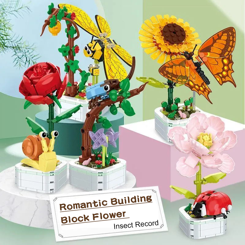 DIY Mini Butterfly Insect Pott - Bonsai Garden Lego recension och pris