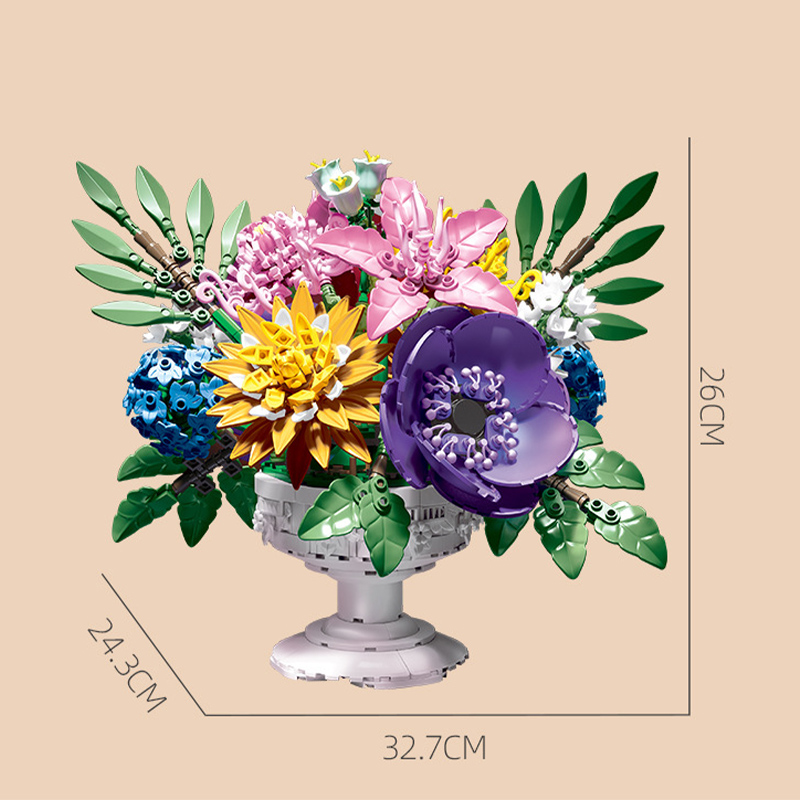 Creative 1081Pcs Flower Garden - Bonsai Garden Lego recension och pris