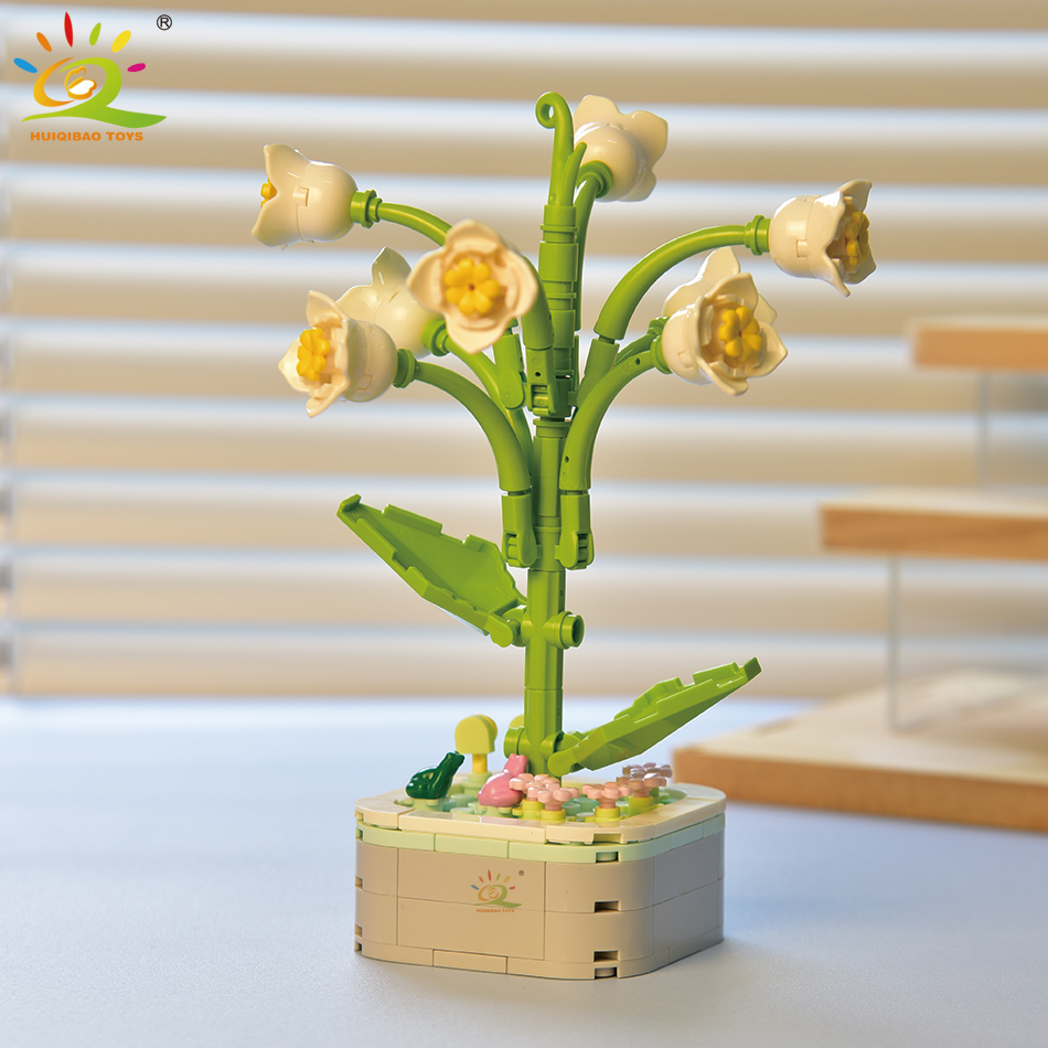 HUIQIBAO MOC Flower Succulents - Bonsai Garden Lego recension och pris