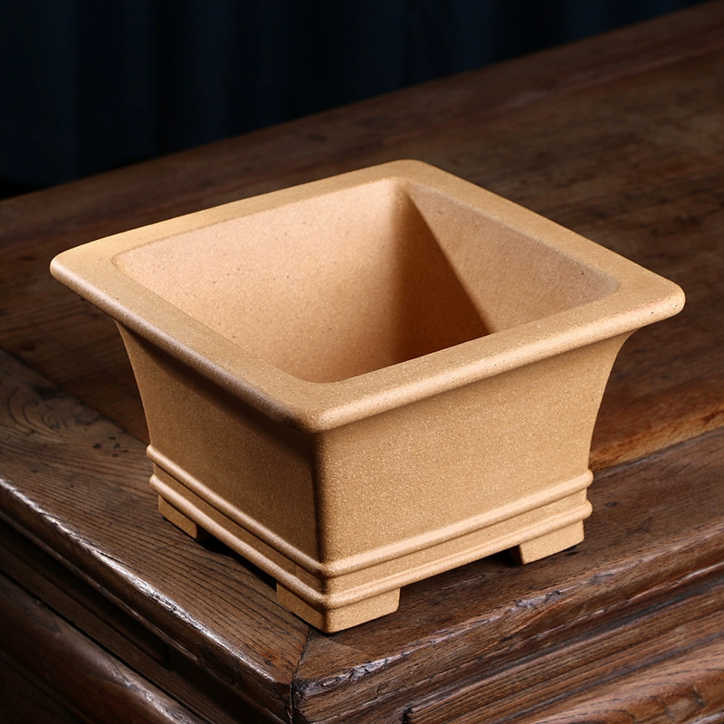 Pruple Sand Square Bonsai Pot, - Bonsai Garden With Sand recension och pris