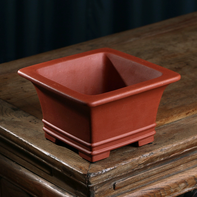 Pruple Sand Square Bonsai Pot, - Bonsai Garden With Sand recension och pris