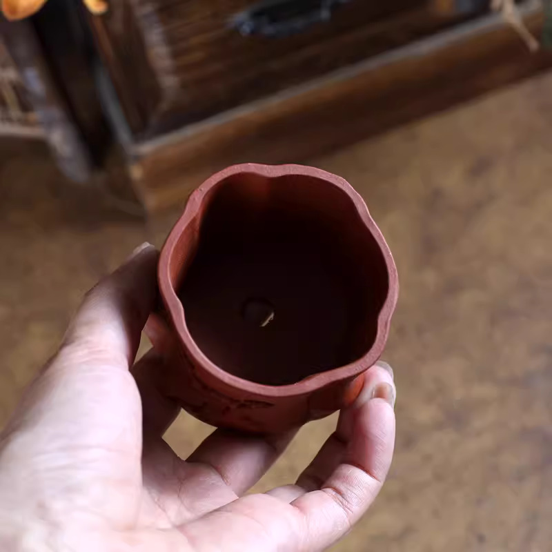 Purple Sand Bonsai Pot,Carved  - Bonsai Garden With Sand recension och pris