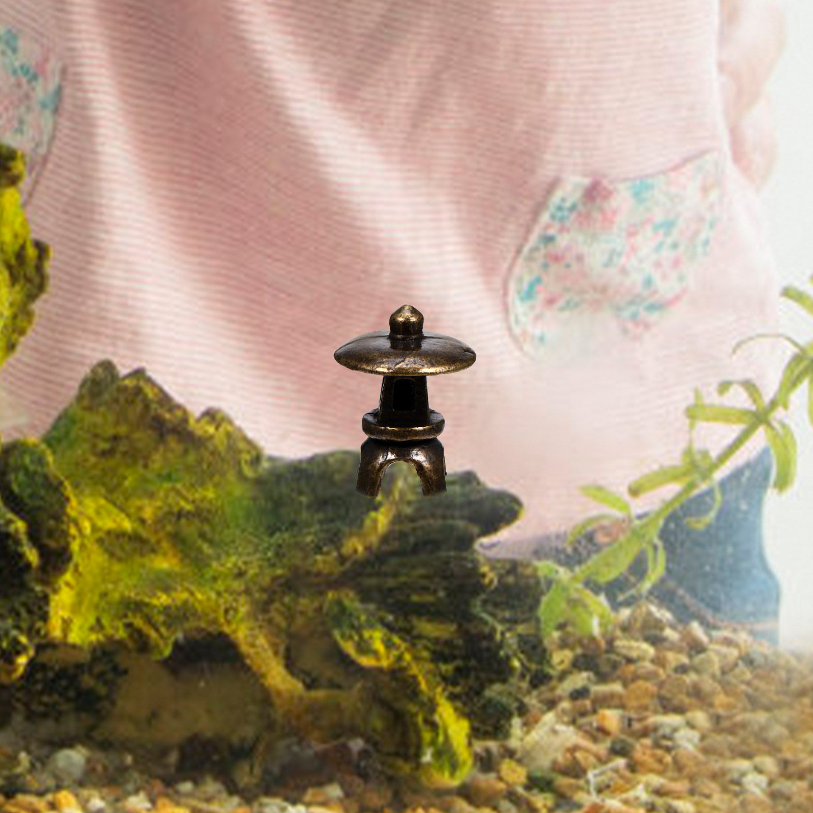 Miniature Japanese Pagoda Lant - Bonsai Garden With Sand recension och pris